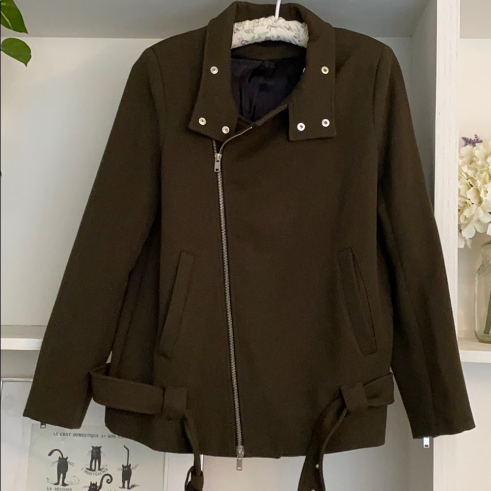 Zara Green Moto Jacket